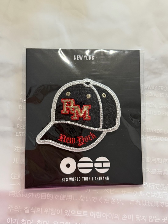 Bts Accessories - BTS RM Arirang New York City-NYC Pop Up Patch brand new